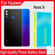 Original Huawei Nova 3i Phone Battery Back Cover For Nova 3i Phone Battery Backshell Back Cover Cases Glass Replacement