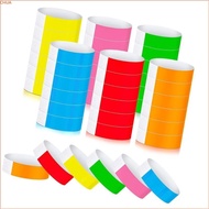 Chua Disposable Wrist Bands Paper Wristband for Event Adhesive Colored Wristbands