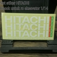 Hitachi sticker Set for construction vehicles 1/14 rc excavator