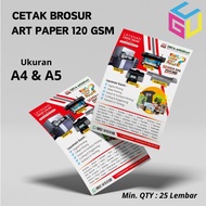 Print 120 gsm A4 A5 Art Paper Brochures