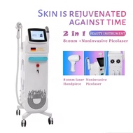 2 In 1 Diode Laser Skin Rejuvenation Hair Removal Picosecond Laser Tattoo Removal Beauty Machine