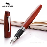 JINHAO 9035 Wooden Fountain Pen EF F M 2 Colors Wood Ink Pens Business Writing Stationery Office Sch