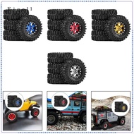 [Eigell] 4 RC Wheels Tires Professional Repair Parts Easy to Install Fittings Lightweight DIY Access