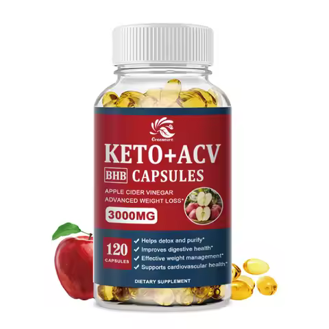 Greensure KETO+ACV Capsule for Metabolism, Ketosis & ACV Keto Diet Support - 60/120 Capsules