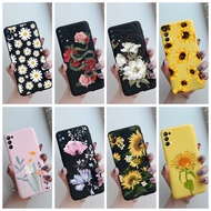 Shockproof Cover OPPO Reno 5 / Reno5 Pro / Reno5 Z 5G Flower Pattern Phone Case Soft Silicone TPU Casing