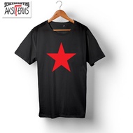 Kaos Bintang merah stock selalu ready