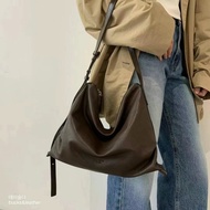 Tintin Korea Genuine Korean bucks & leather Lazy Wrinkled Multi-way Shoulder Crossbody Tote Hobo Bag