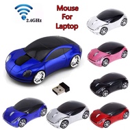 Chuyi 2.4GHz Wireless Mouse With Light Portable Mini Optical 3D Car Shape Gaming Mice with USB Recei