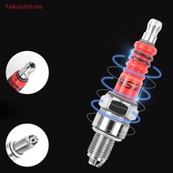(Takashitree) Racing 3 Electrode 10mm Spark Plug A7TC Fits For GY6 50CC 110CC 125CC 150CC ATV Scoote