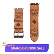 ⚡️READY STOCK⚡️Apple Watch Stylish MCM Brand Design Leather Band/Strap for IWatch Serise SE/6/5/4/3/