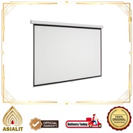 LAYAR 84 Inch Wall Projector Screen Letaec 84inch Screen Projector