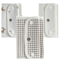 Bunny Blossom Baby Carrier Bibs 3 types x 2p Set, Cocoa Check Squirrel, 1 set