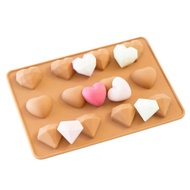 【Direct from Japan】Silicone mold (2 types of hearts and jewels)【Japan Exclusive】