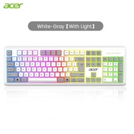 Acer คีย์บอร์ดมีแสงแป้นพิมพ์ธุรกิจแบบมีสาย OKB0A0/OKW129สำหรับคอมพิวเตอร์เดสก์ท็อปและแล็ปท็อป