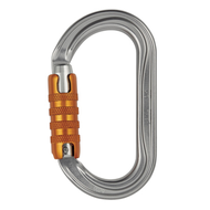 PETZL OK TRIACT-LOCK O型保險鉤環 三段自動上鎖  銀色  1個