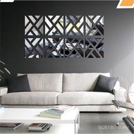 DIY Crystal Large Size Sticker 3D Mirror Background Wall Three-Dimensional Sticker Creative Home Acr