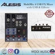 Alesis MultiMix 4 USB FX 4 Channel Mixer W/Effects & USB Audio Interface