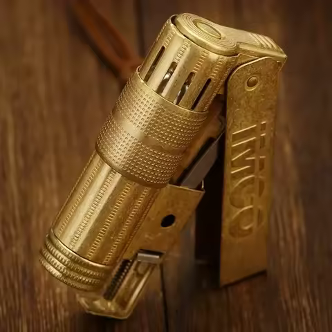 IMCO 6700 Original Stainless Steel Kerosene Lighter Original Copper Knurling Craft Gift Personalized