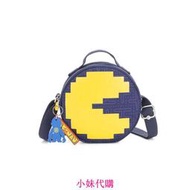 Kipling 猴子包 K15842 PAC-MAN 小精靈聯名款 藍色 單肩小圓包 手提包 側背包 斜跨包