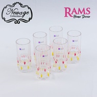 Newage 6 Pcs Tall Glass Tumbler Set 330ml / Glassware / Crystal Glass / Cawan kaca