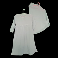 Baju Muslim Gamis Anak Perempuan 4 - Remaja Tanggung ABG 14 Tahun Warna Putih