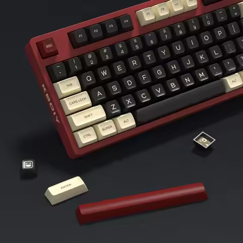 KBDiy Keyboard Keycaps Set PBT Rome Keycaps Custom Retro Double Shot SA Profile ISO 7U 161 Keys Caps