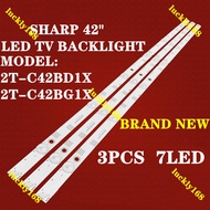 SHARP 2T-C42BD1X 2T-C42BG1X TV LED BACKLIGHT BAR READY STOCK 2TC42BD1X 2TC42BG1X C42BD1X C42BG1X