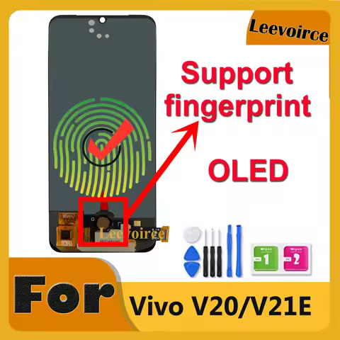 OLED Screen For Vivo V20 V21E LCD Display With Touch Digitizer Full Assembly Replacement Repair Part