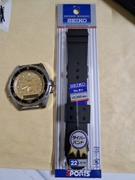【經典古董錶】Casio "Arnie" AMW-320 金面雙顯潛水錶（已裝上全新 Seiko 原廠膠帶）