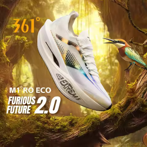 361 Degrees Furious Future 2.0 Running Shoes Marathon Plate Racing Carbon Lightweight Durable Cushio