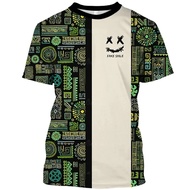Retro cashew flower t-shirts for men and women, cool classic art t-shirts with 3D printing, summer r