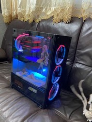 Gaming Desktop 頂配RGB Intel® Core™ i7-8700 電競電腦主機，16G 記憶體，240G SSD +  1.5 TB HDD， Radeon™ RX 580 4G 獨立顯示卡獨立顯示卡，暢玩大型游戲，妙速開機關機，正版 Microsoft Windows 10 Pro (64-bit, 附永久密鑰）+ 內置超值組合 OFFICE 2016 +  Adobe CC 2020 全家桶   極光 RGB 幻變色雙光圈風扇 （控制器 任急轉燈 可關燈）