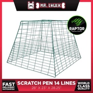 RAPTOR GAME FOWL PRODUCTS - SABONG / WORLD CLASS SCRATCH PEN 14 LINES / CHICKEN / ROOSTER / MANOK CA