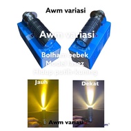 H6 Main LED Headlight 2 Colors Laser Hi Low AC DC High Low Moped Matic HJG