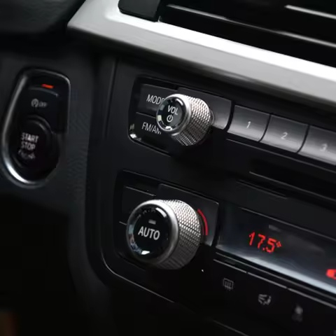 Crystal Car Volume Air Conditioning Control Knob Button Cover Replacement For BMW F30 F10 F25 F15 F0
