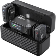 Boya Mic2 AI-Powered 2-Person Wireless Microphone System for Cameras and Mobile Devices (2.4 GHz)