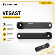 ROTOR VEGAST crank arms 170/172.5mm+ Axle 30 Chainring Cycling Road Bike Crank Component Basikal Ori
