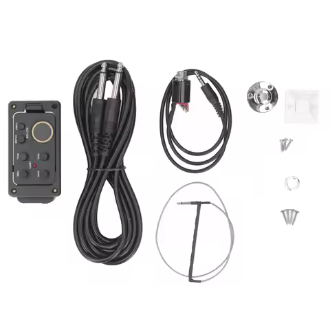 4 Band EQ Equalizer Preamp Amplifier Piezo Pickup Tuner Acoustic Guitar Equalizer with LCD Display S