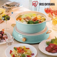 IRIS OHYAMA - Ricopa IH 電磁爐 (連陶瓷鍋) - 粉藍色 [香港行貨]