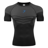 Gymshark onyx5 Mens T-shirt Sports Fitness Quick-drying Breathable Elastic Round Neck Short Sleeve T