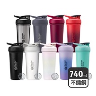 【Blender Bottle】Strada Sleek不鏽鋼按壓式鎖扣搖搖杯740ml-多款任選_廠商直送