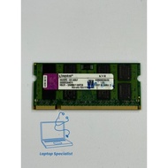 Kingston 2GB PC2-6400 CL6 KVR800D2S6/2G 99U5295-023.A00LF Laptop RAM