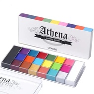 UCANBE Athena Face and Body Oil Paint Palette, Professional and Safe Non-Toxic Tattoo Halloween Spec