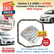 Estima 2.4 (2006-18) Automatic Filter &amp; Gasket (CVT Gearbox) Auto ACR50 35168-63010 35330-0W040 35330-0W090 08886-02105