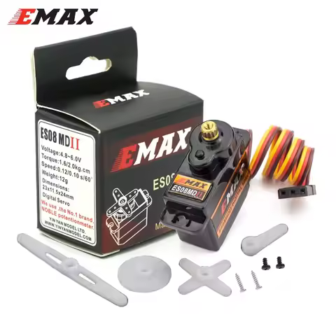 Emax ES08MD ES08MDII 4-6.0V 2kg Metal Gear Mini Digital Servo Futaba/JR Plug For TREX 450 Airplane H