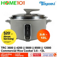Toyomi Commercial Rice Cooker 3.6 - 12L TRC 3600 || TRC 4200 || TRC 5600 || TRC 8500 || TRC 12000
