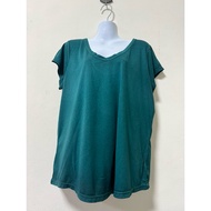 Chest 48 Inches Dark Green Exercise Shirt