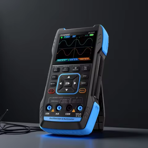 FNIRSI 2C23T 2C53T Upgrade 50MHz Handheld Digital Oscilloscope Multimeter Signal Generator 3 in 1 Du