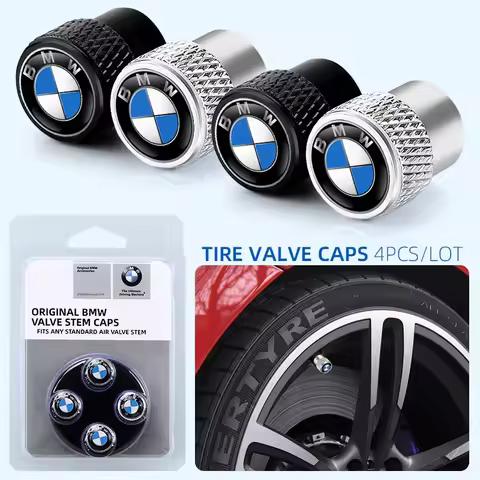 Car Aluminum Wheel Tire Valve Stem Caps Airtight Covers QMM-8685 For BMW M 50th Anniversary Celebrat