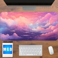 Cute Pastel Kawaii Desk Mat, Anime Desk Mat, Pink Desk Mat, Pastel Mousepad, Pastel Night Sky Desk Mat, Kawai Desk Accessory, Cloud Desk Mat